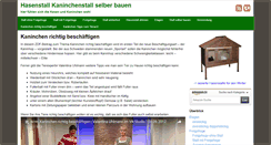 Desktop Screenshot of hasenstall-kaninchenstall-selber-bauen.de